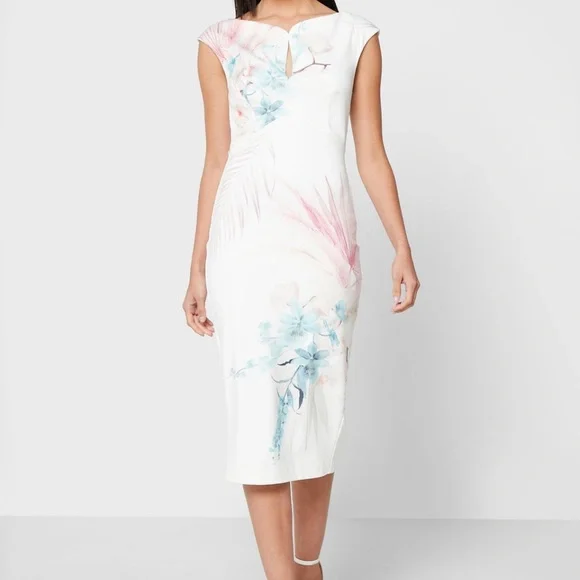 Ted Baker Soozie Serendipity Printed Bodycon Dress - Picture 1 of 12
